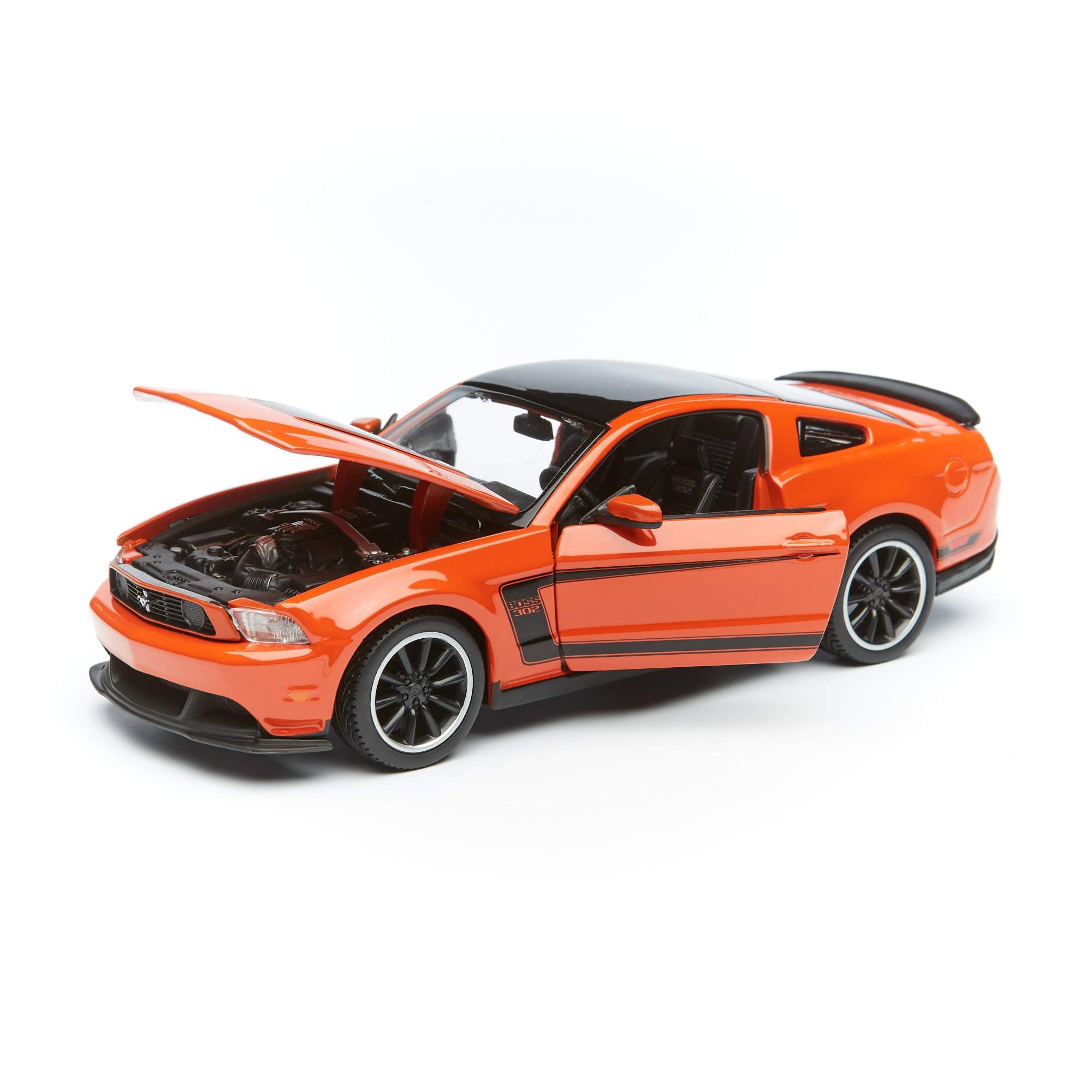 Купить игрушечная машинка Maisto Ford Mustang Boss 302 1:24, оранжевая  31519/31269/1, цены на Мегамаркет