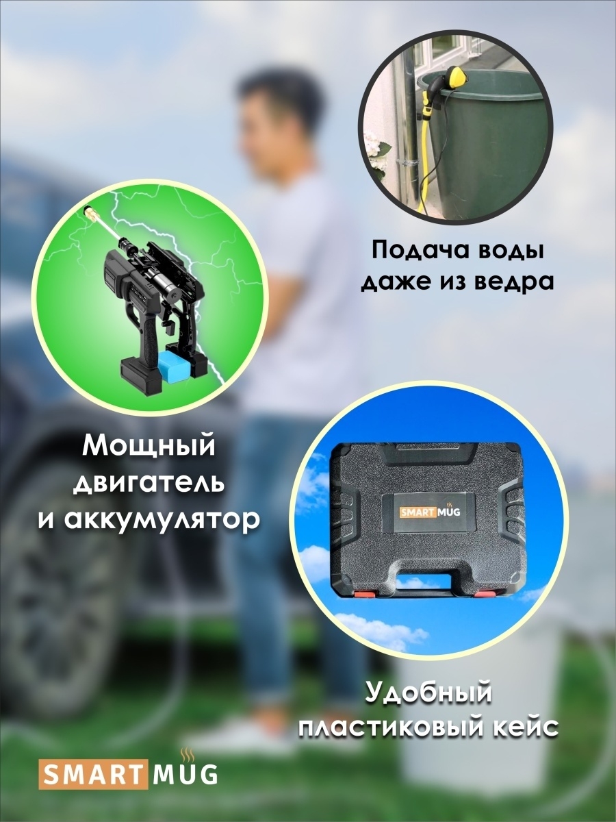Мойка высокого давления SmartRules аккумуляторная 48V - купить в Москве ...