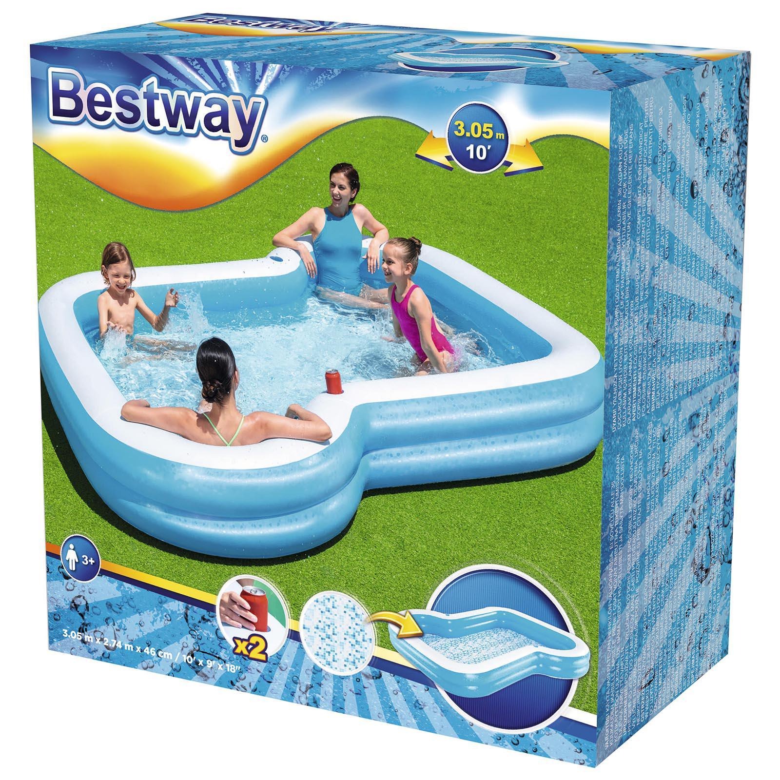 Надувной бассейн Bestway Sunsational Family Pool 54321 305х274х46 см