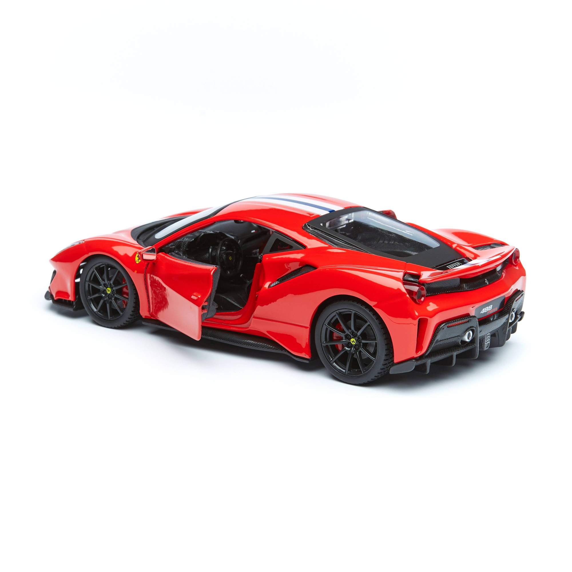 Купить bburago Коллекционная машинка Феррари 1:24 Ferrari 488 Pista,  красный, цены на Мегамаркет