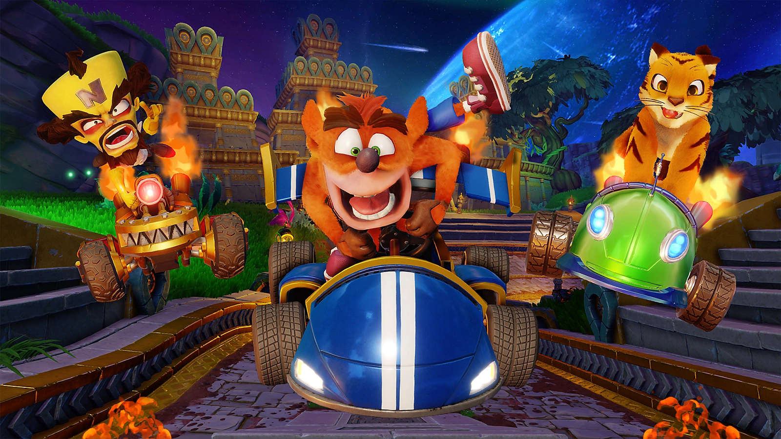 Игра лис. Игра crash Bandicoot. Crash™ Team Racing Nitro-fueled. Crash Bandicoot гонки. Crash Team Racing Nitro-fueled ps4.