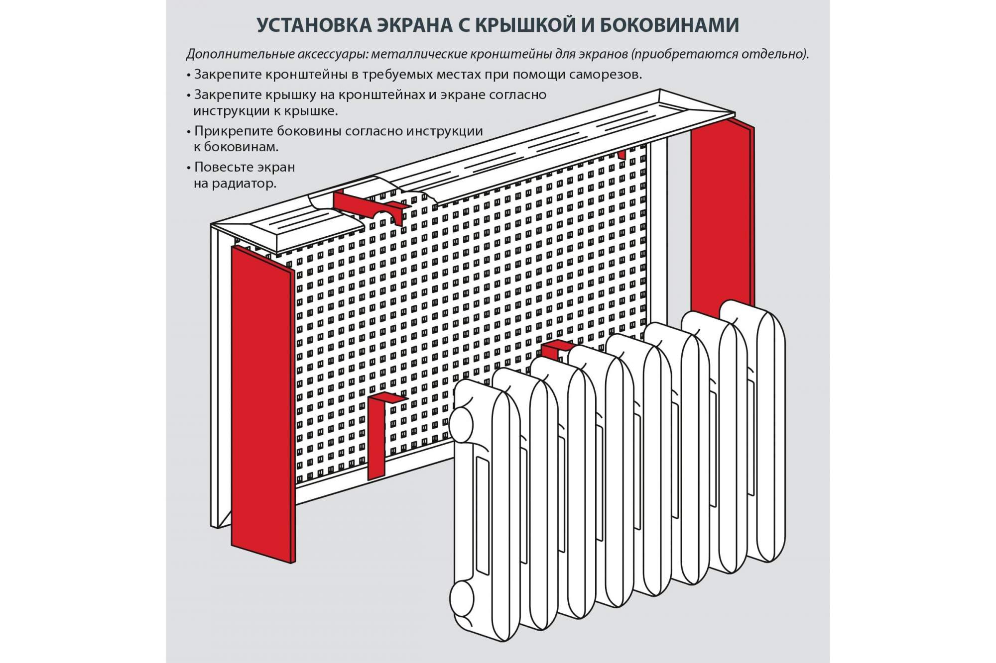 Купить Экран На Батарею 10 Секций