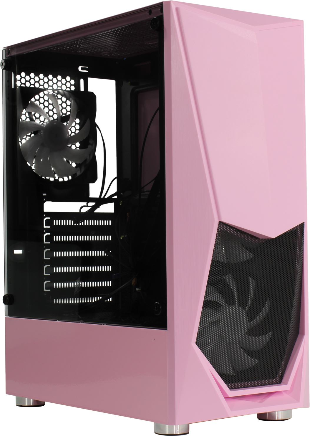 Корпус компьютерный 1stPlayer DK-3 (DK-3-PK-3G6) Pink – купить в Москве, цены в интернет-магазинах на Мегамаркет