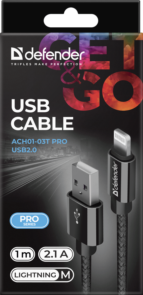 Кабель Defender ACH01-03T PRO USB2.0 (87808)