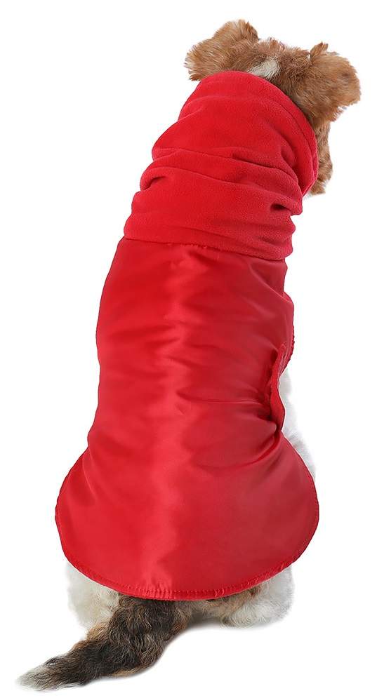 Попона для собак Монморанси , Попона с горлом, красный, XS, длина спины 23 см