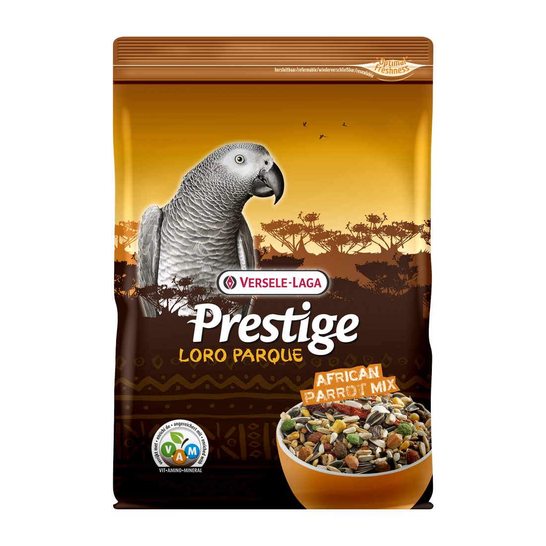 Основной корм Versele-Laga Prestige African Parrot Loro Parque Mix для крупных попугаев1кг