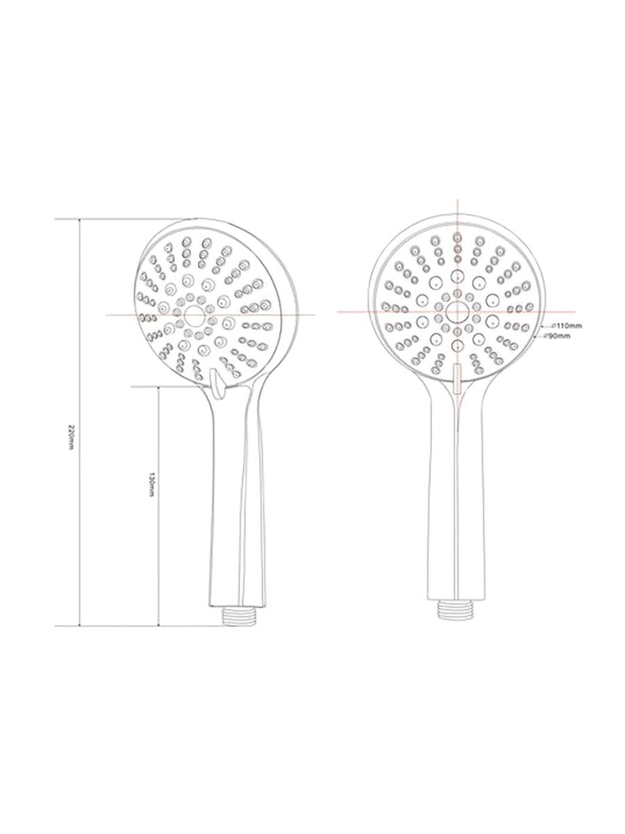 Ручной душ ESKO Shower Cube SCU855, 5 режимов