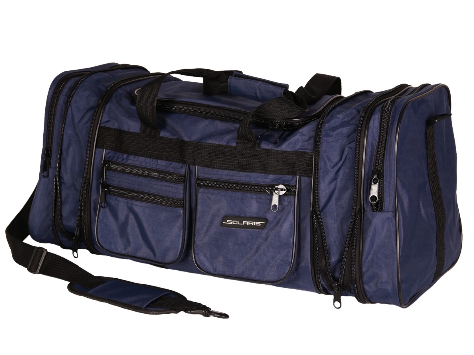 Дорожная сумка мужская Solaris S5126 синяя, 73х32х32 см