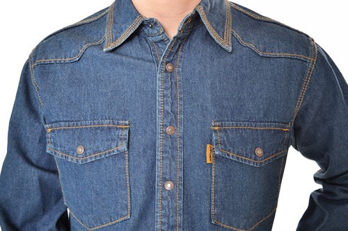 Джинсовая рубашка мужская Montana 12190SW синяя XL