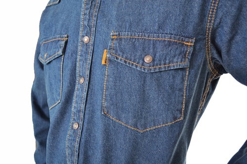 Джинсовая рубашка мужская Montana 12190SW синяя 4XL