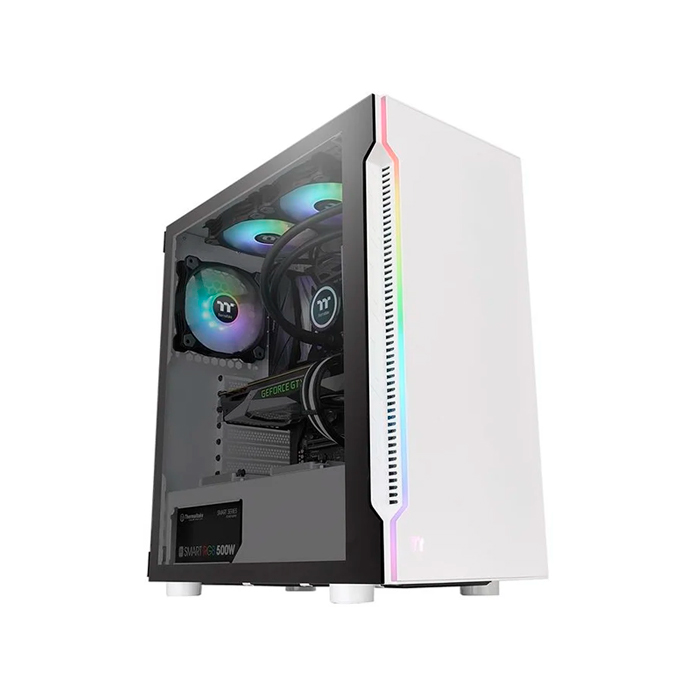 Корпус компьютерный Thermaltake H200 TG Snow RGB (CA-1M3-00M6WN-00) White, купить в Москве, цены в интернет-магазинах на Мегамаркет