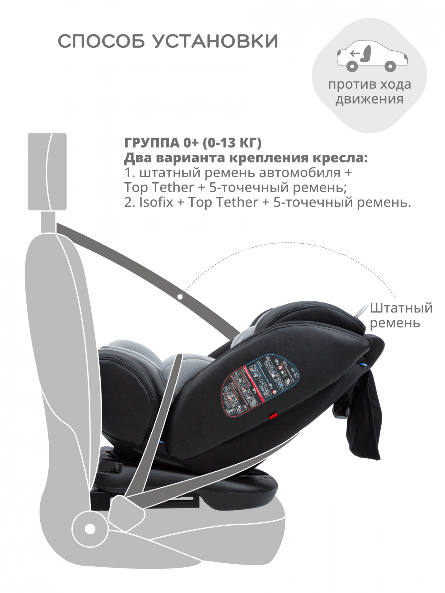 Купить автокресло детское JOVOLA Moon ISOFIX растущее поворотное 0-36 кг,  черный, св-серый, цены на Мегамаркет | Артикул: 600012716350