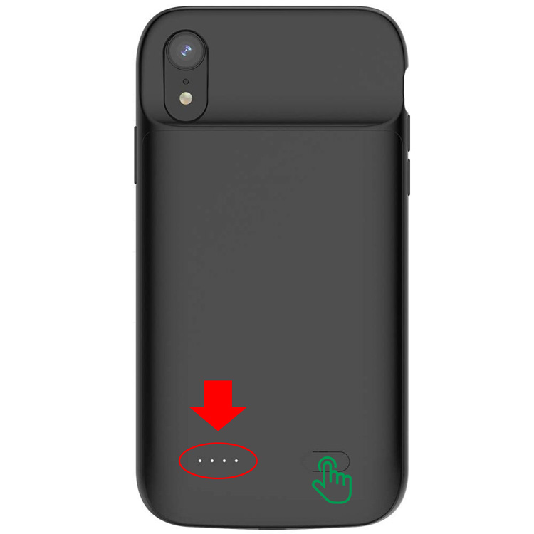 Чехол-аккумулятор для iPhone XR 5000мАч InnoZone XDL-630M - Черный