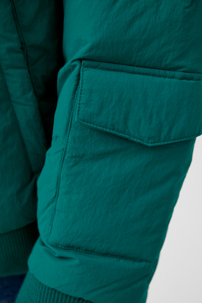 Куртка мужская Finn Flare FAB21041 зеленая 3XL
