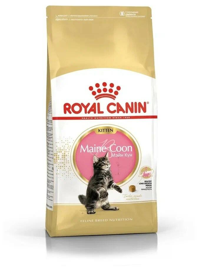 Купить сухой корм для котят Royal Canin Kitten Maine Coon, для крупных пород, 400 г, цены на Мегамаркет | Артикул: 100044264540