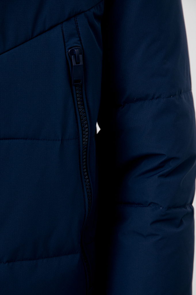 Куртка мужская Finn Flare FAB21084 синяя 3XL