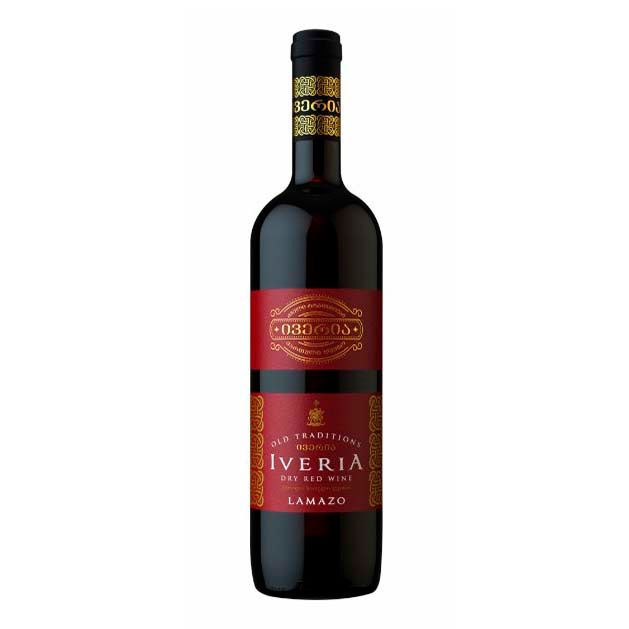 Вино Iveria Lamazo красное сухое 12% 0,75 л Грузия - купить в Москве, цены на Мегамаркет | 100060815439