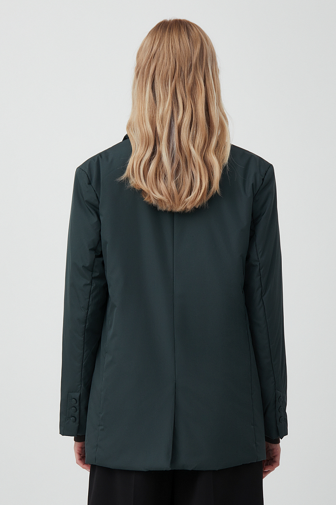 Куртка женская Finn Flare FAB110137 зеленая XL