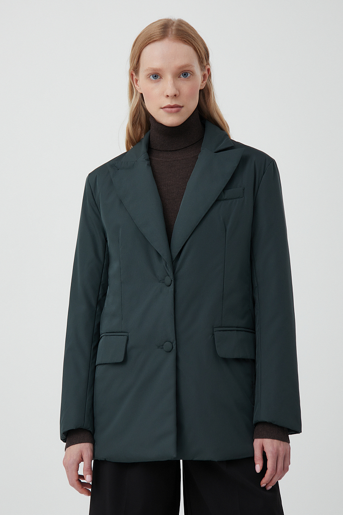Куртка женская Finn Flare FAB110137 зеленая L