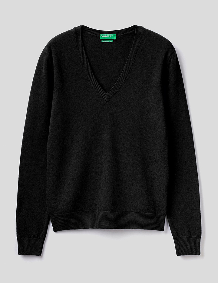 Пуловер женский United Colors of Benetton 21A_1002D4488 черный S
