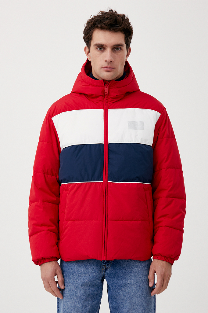 Куртка мужская Finn Flare FAB21085 красная 3XL