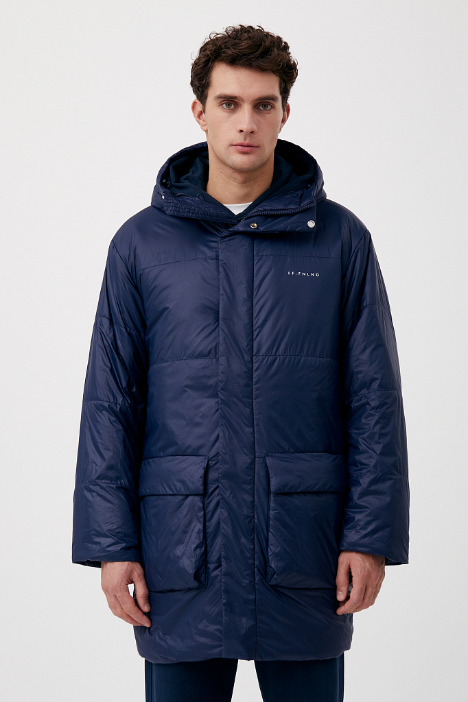 Зимняя куртка мужская Finn Flare FAB21027 синяя M