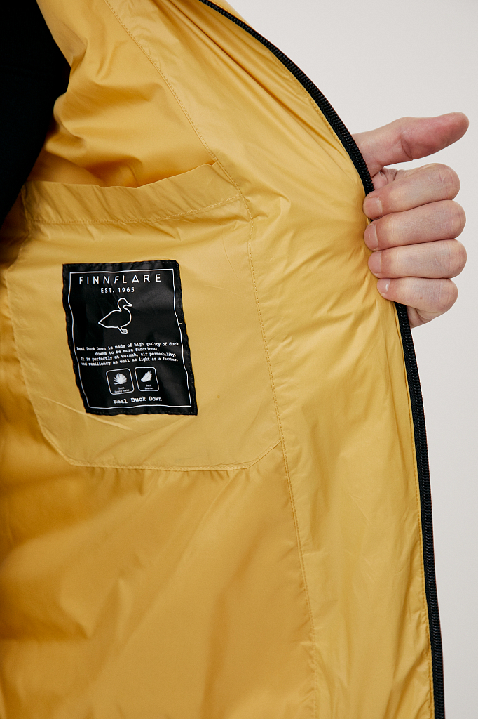 Куртка мужская Finn Flare FAB21012 желтая S