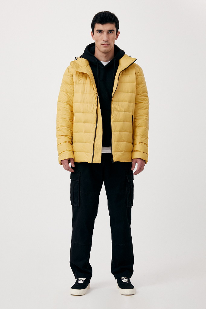 Куртка мужская Finn Flare FAB21012 желтая 3XL