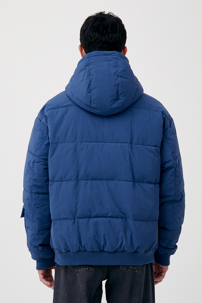 Куртка мужская Finn Flare FAB21041 синяя 3XL