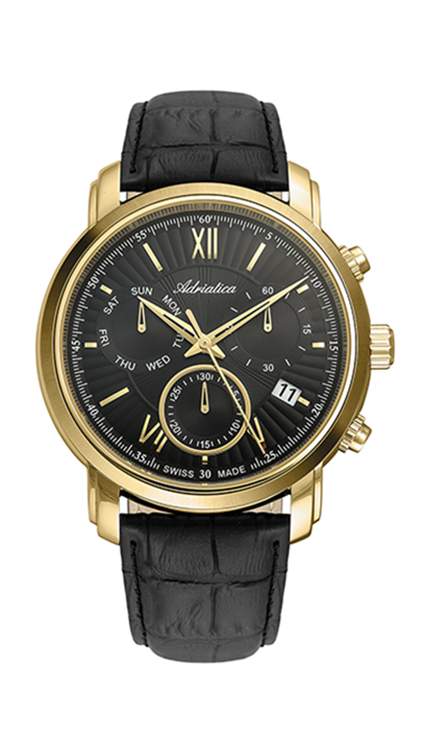Наручные часы мужские Adriatica A8193.1264CH черные