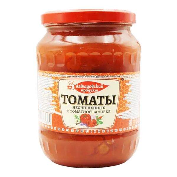 Томаты Давыдовский продукт неочищенные в томатной заливке 680 г