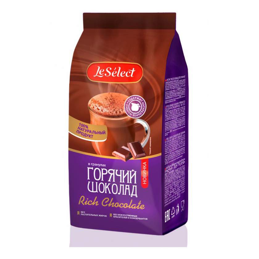 Горячий шоколад Le Select Rich Chocolate 200 г - купить в Кофейный мир, цена на Мегамаркет