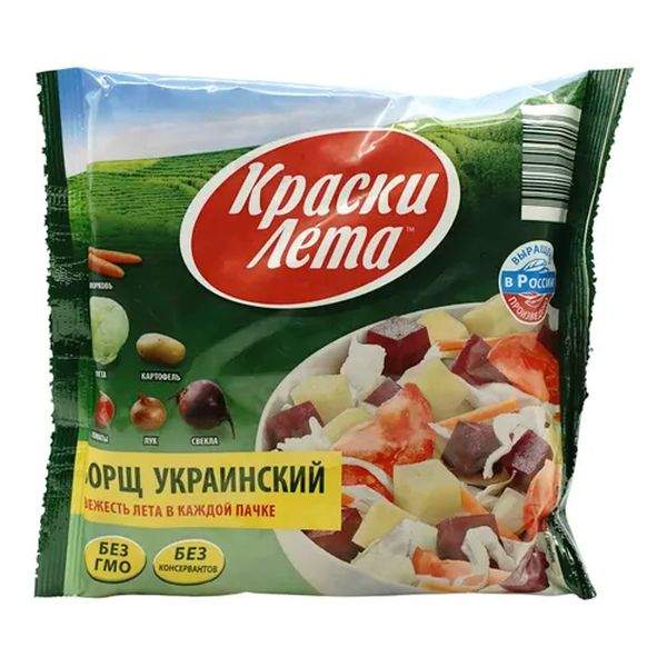 Овощная смесь Краски Лета Борщ украинский быстрозамороженная 400 г