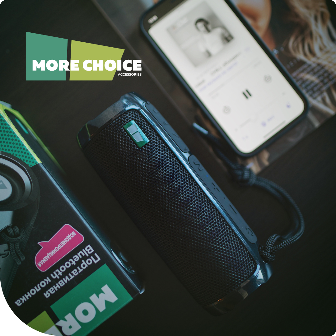 Портативная колонка More Choice BS22 Bluetooth 5.1 2*5W 1800mAh Black,  купить в Москве, цены в интернет-магазинах на Мегамаркет