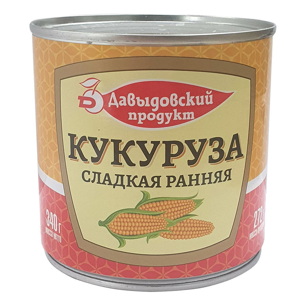 Кукуруза Давыдовский продукт сахарная консервированная 340 г