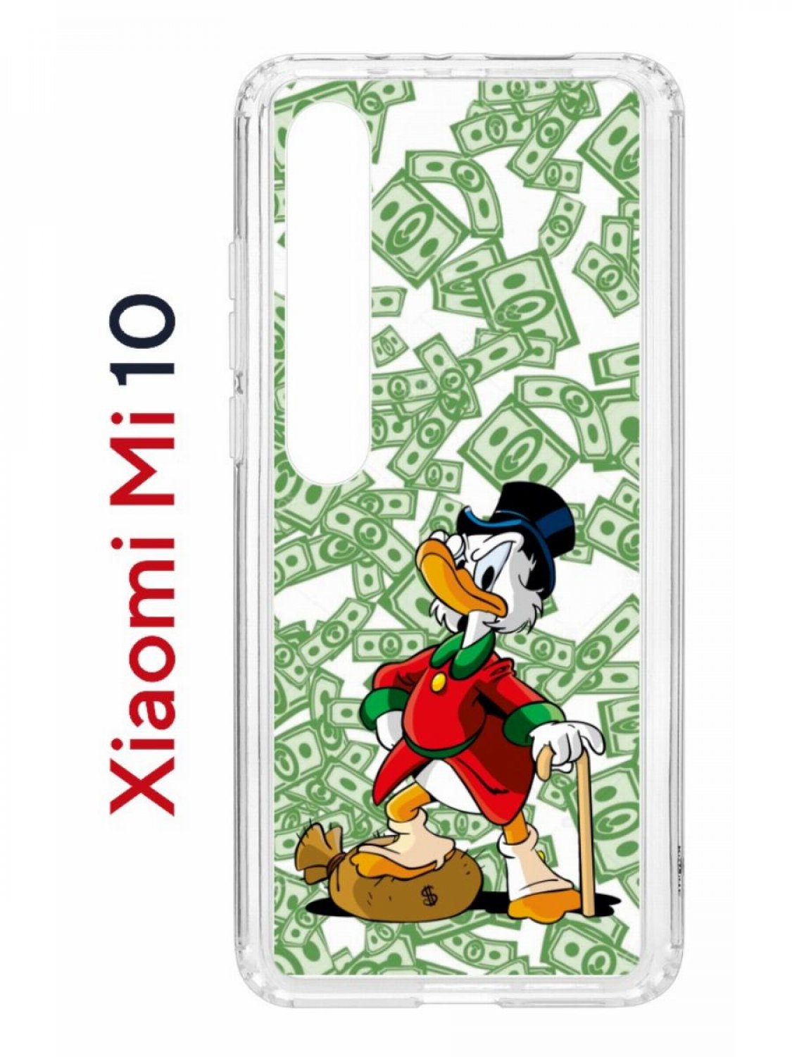 Чехол на Xiaomi Mi 10/Mi 10 Pro Kruche Print MacMoney,противоударный бампер  с принтом, купить в Москве, цены в интернет-магазинах на Мегамаркет