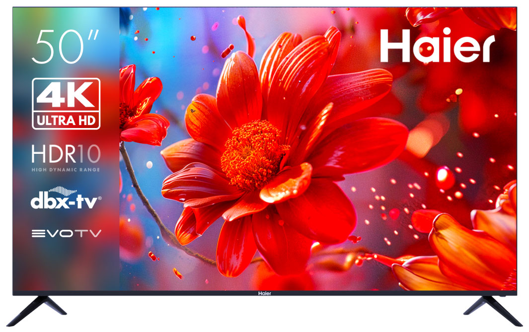 Телевизор Haier 50 Smart TV S2, 50"(127 см), UHD 4K - купить в Премьер Техно (доставка от МегаМаркет), цена на Мегамаркет