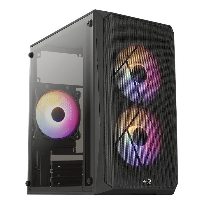 Корпус компьютерный AeroCool Cs-107-A-BK-v1 Black - купить в Неватека, цена на Мегамаркет