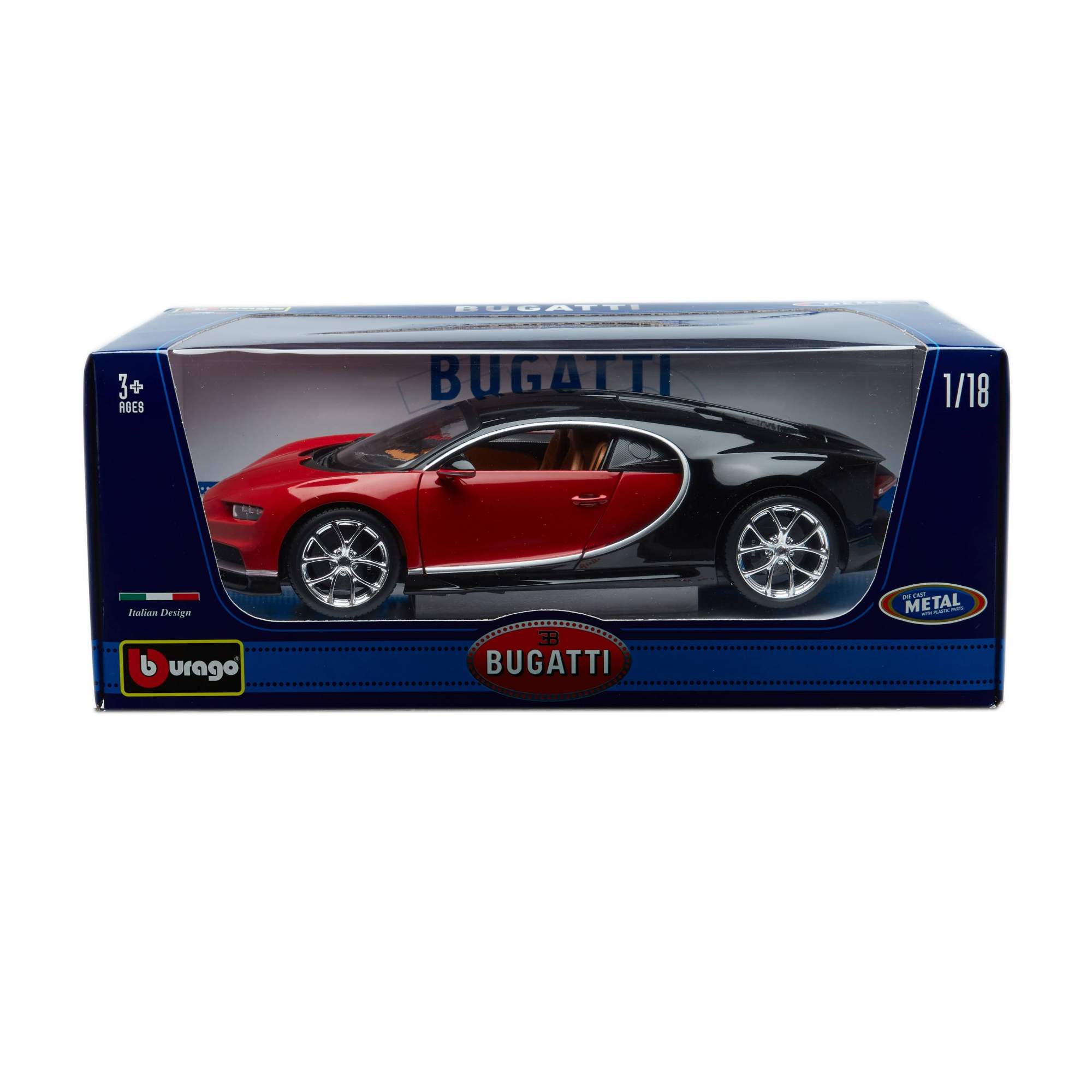 Машинка металлическая Bburago Bugatti Chiron, 1:18 18-11040/1  красный/черный – купить в Москве, цены в интернет-магазинах на Мегамаркет