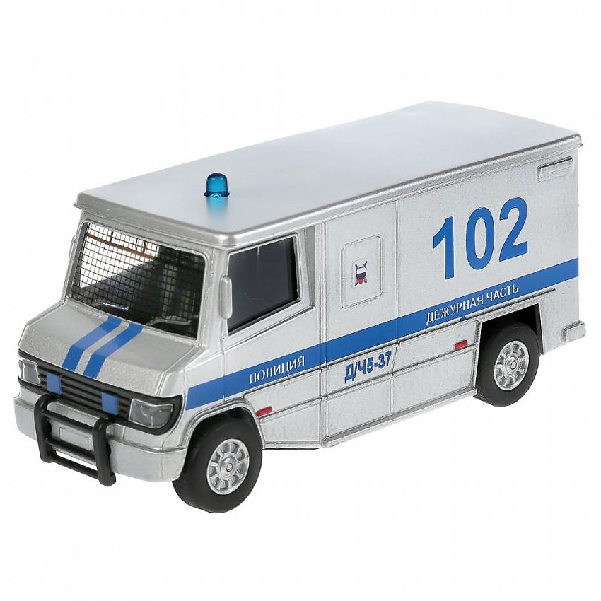 Купить модель машины Технопарк Фургон Полиция, инерционная, свет, звук SB-19-12WB, цены на Мегамаркет