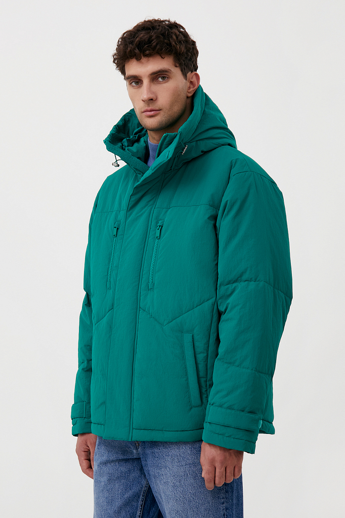 Куртка мужская Finn Flare FAB21067 зеленая S