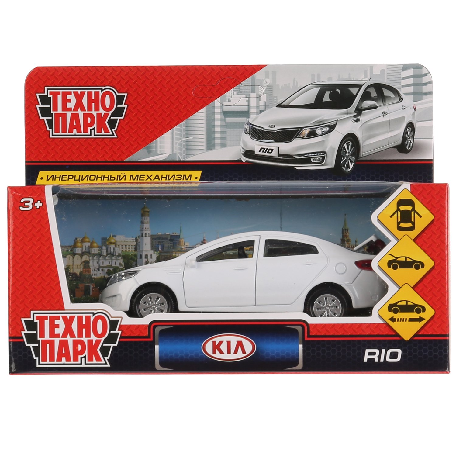 Модель машины Технопарк KIA Rio, белая, инерционная RIO-WT - купить в ИП  Зинин, цена на Мегамаркет