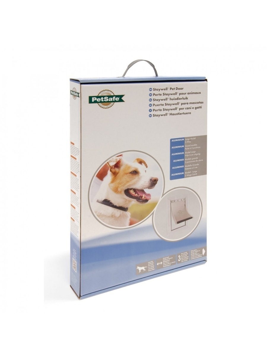 Дверца для кошки, собаки PetSafe StayWell Aluminium M, 20,9 х 31,1 см, белый