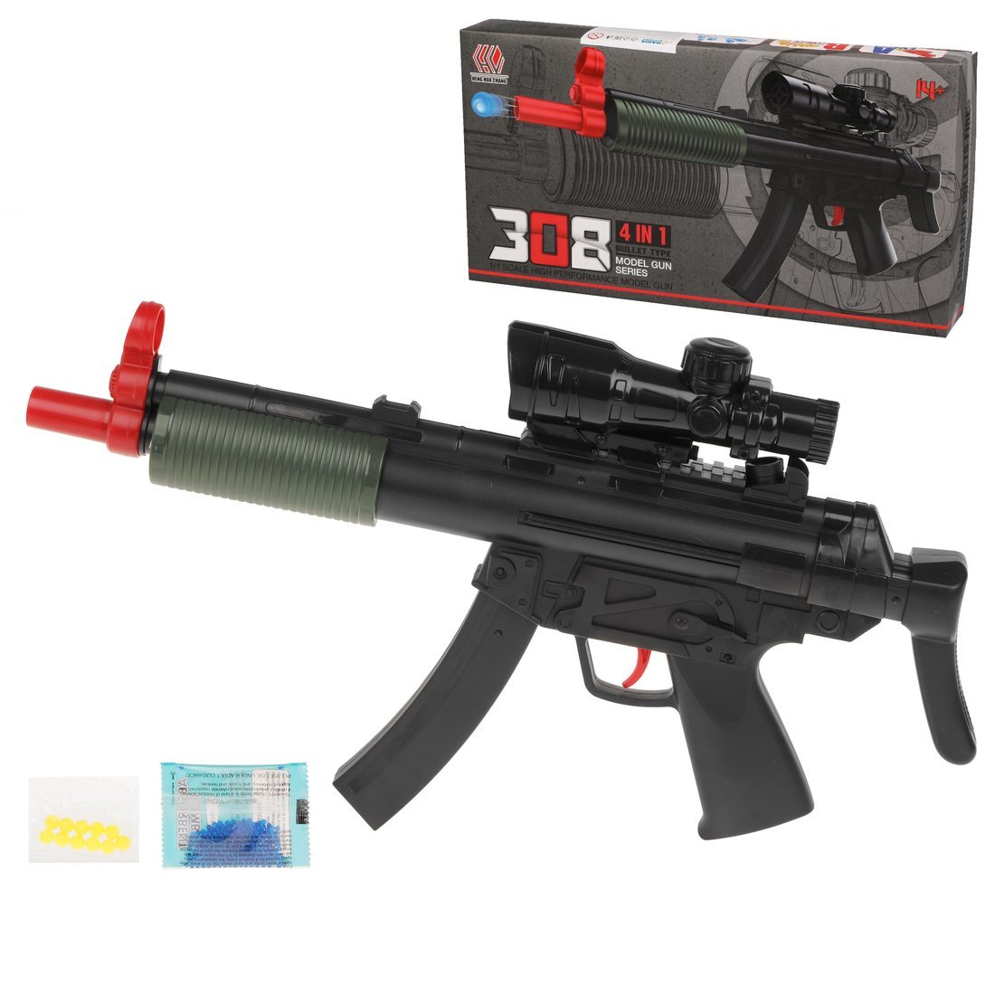 автомат m16-2 с пульками.