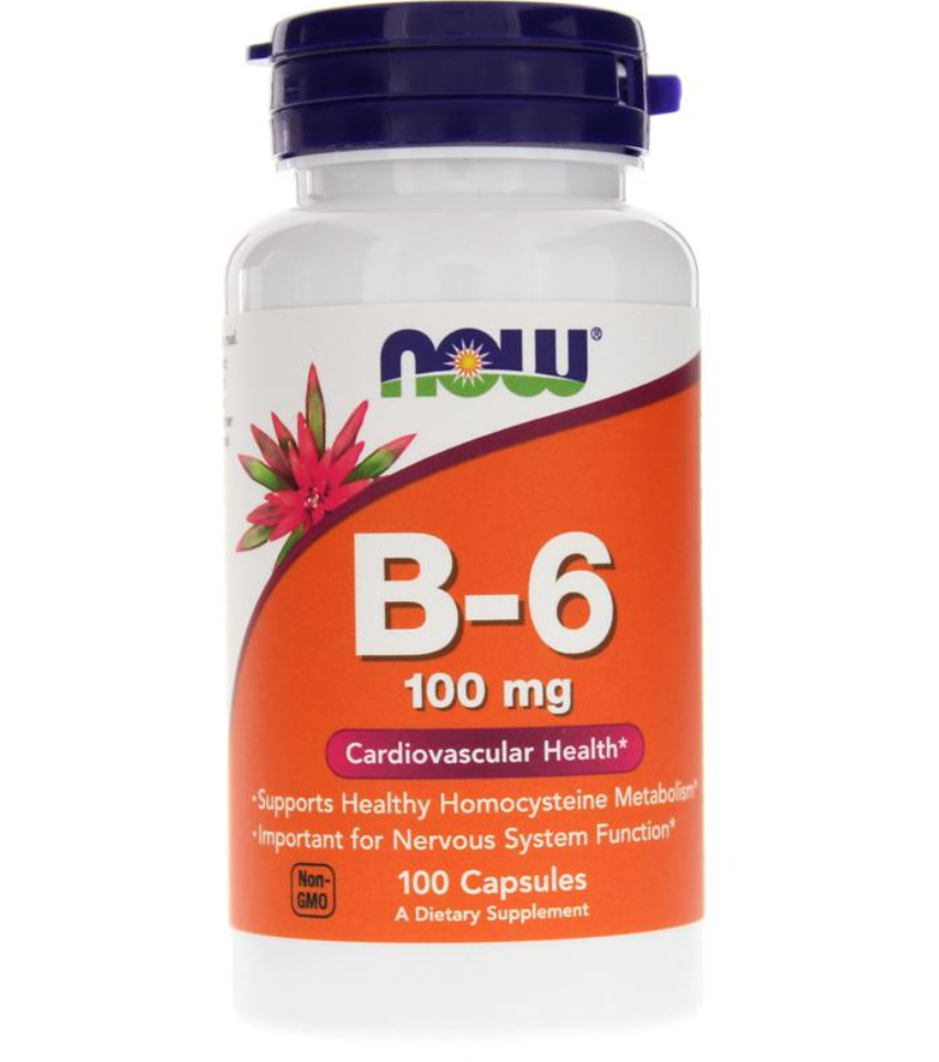 Витамин В6 Now Foods Vitamin B-6 капсулы 100 мг 100 шт. - купить в 1minoxidil, цена на Мегамаркет