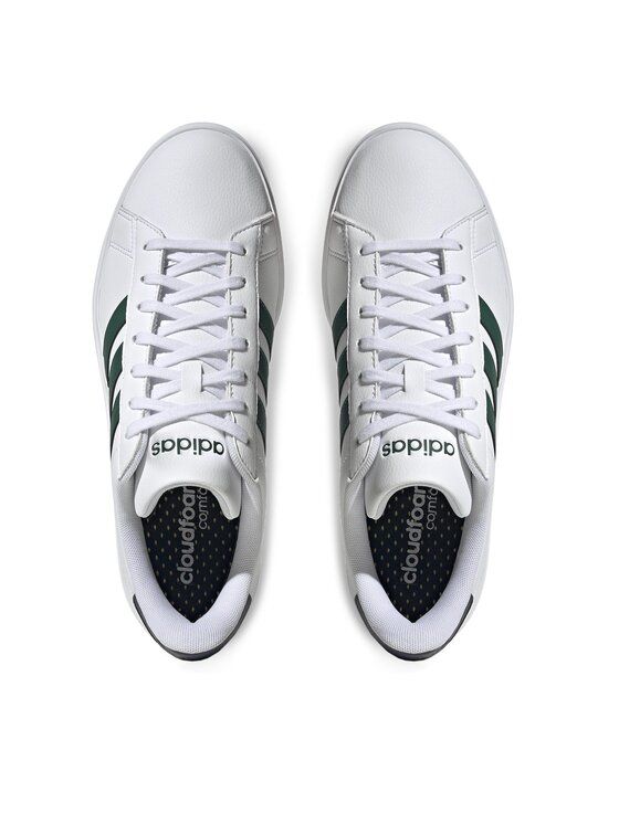 Adidas cloudfoam outlet white and green