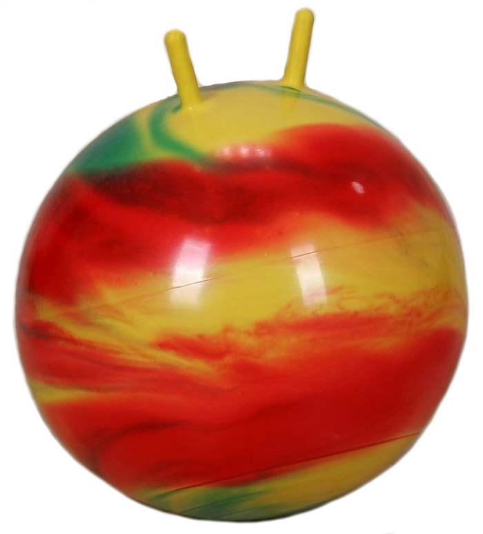 Мяч радужный с рогами Arpax 45 см П-6451
