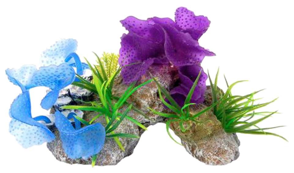 Искусственный коралл Fauna International Кораллы, разноцветный, 14х10х10 см