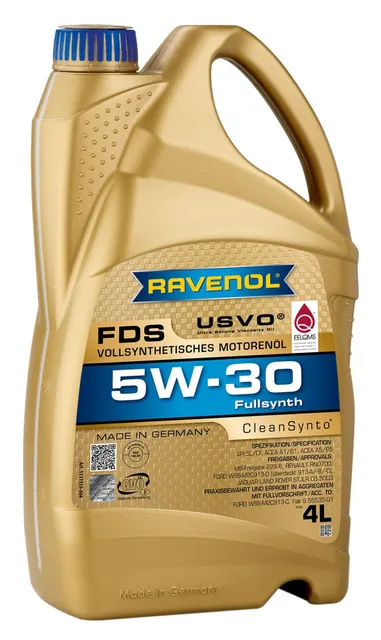 Моторное масло Ravenol синтетическое FDS 5W30 4л - купить в Москве, цены на Мегамаркет | 100039309986