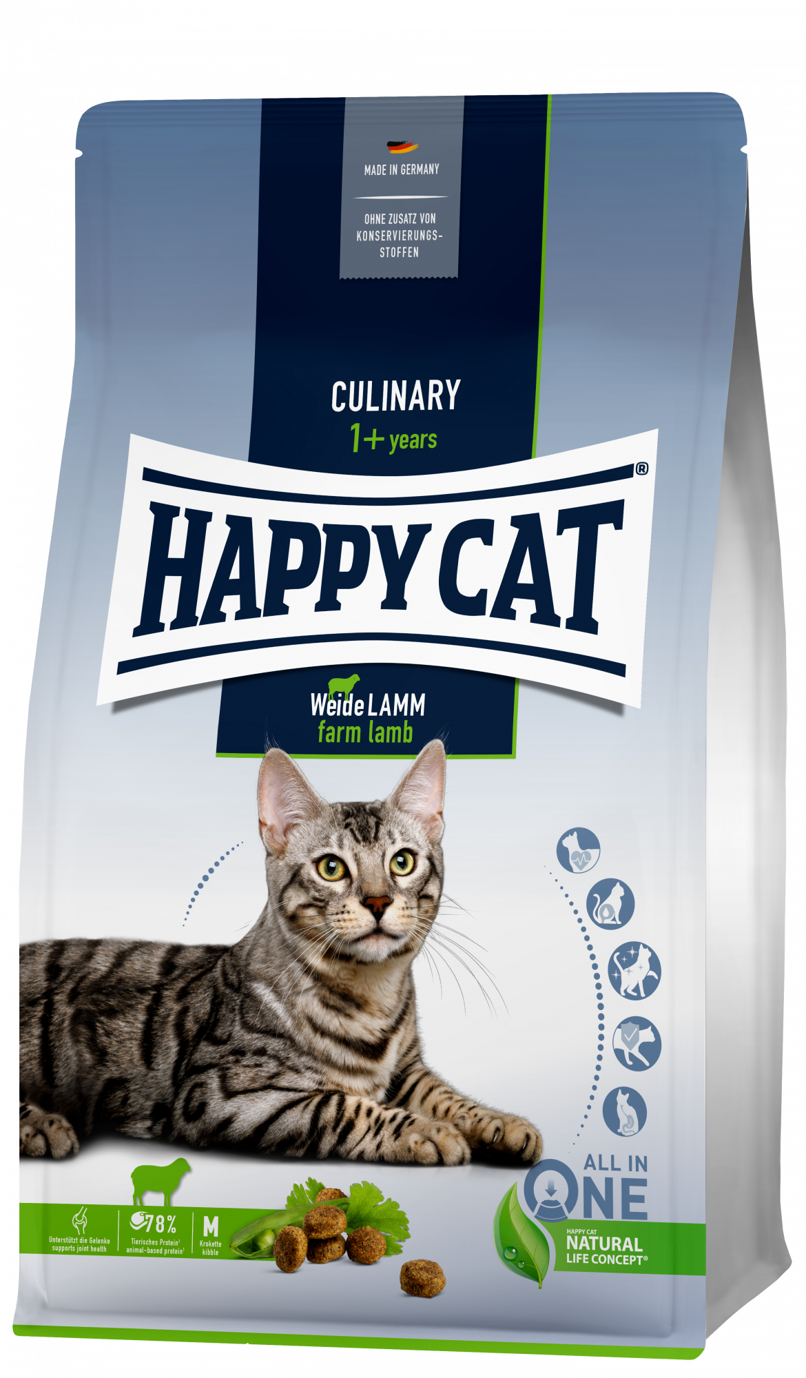 Сухой корм для кошек Happy Cat Culinary, ягненок, 10кг